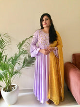 Lavender Embroidered Gown